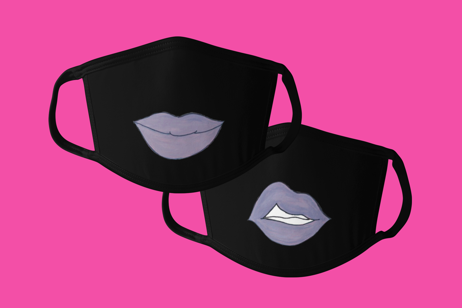 Chonga Purple Lips Face Mask