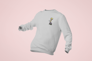 RollerSsssskate Crewneck Sweatshirt in Heather Grey