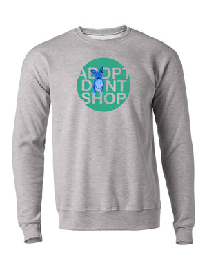 Adopt Dont Shop Crewneck Sweater (Blue Tater)